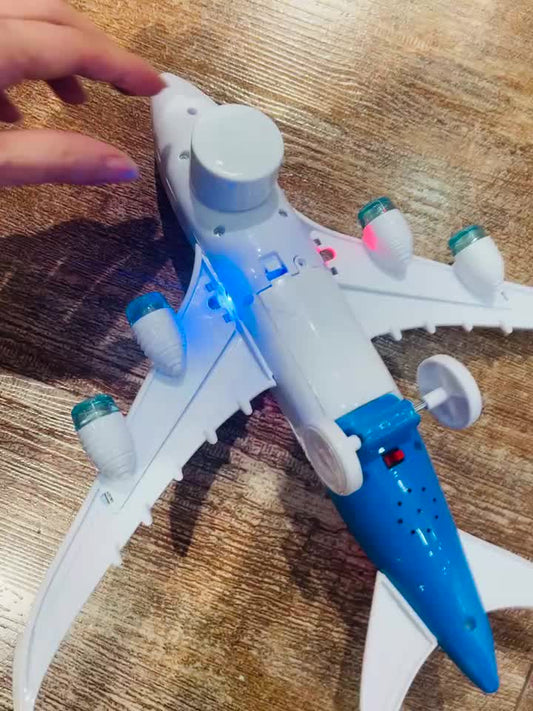 Avião Bate e Volta Com Som e Luzes