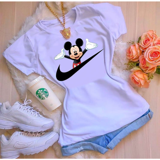 blusinha feminina manga curta roupa moda personagens